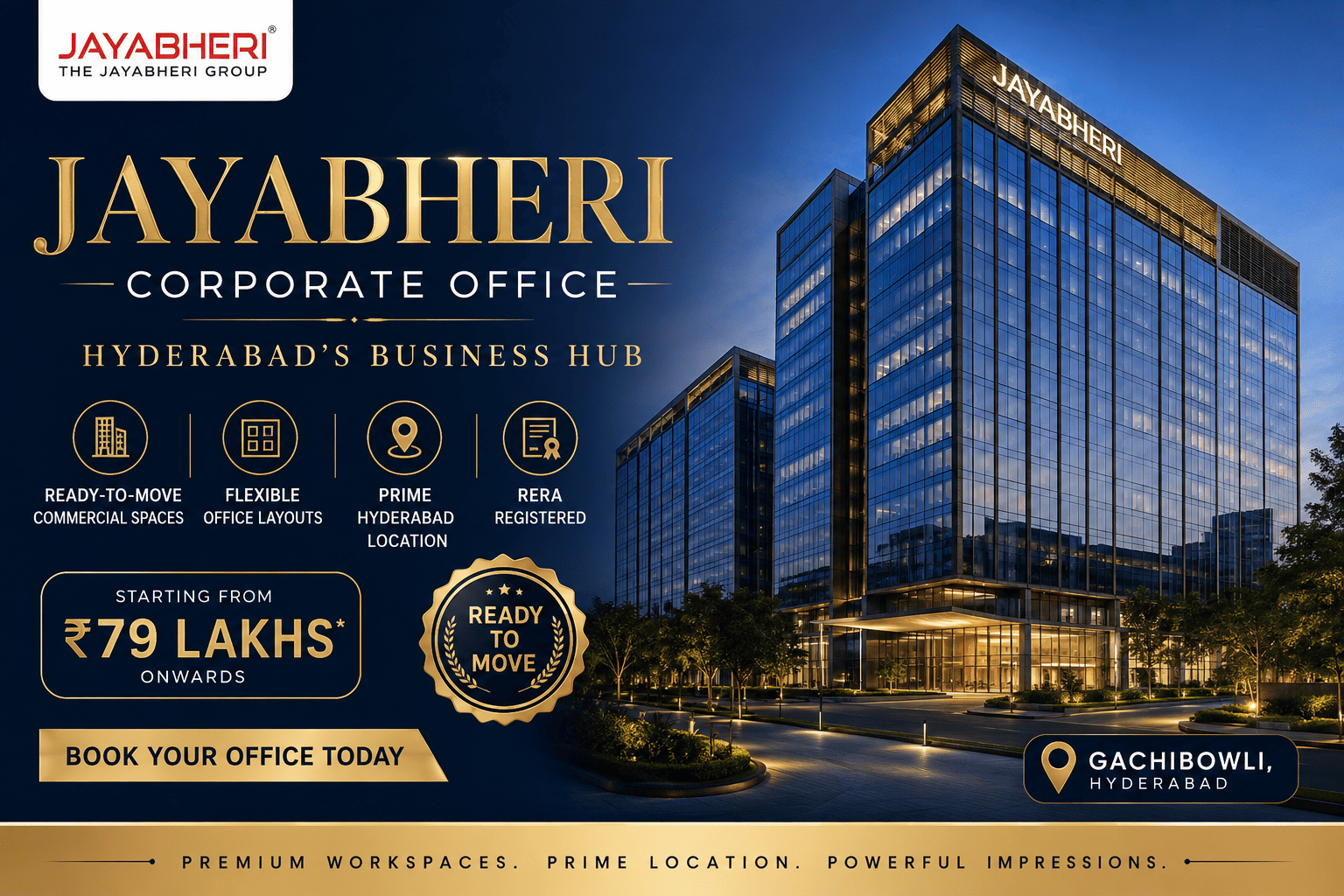 Jayabheri Corporate Office - Premium Commercial Space in Hyderabad