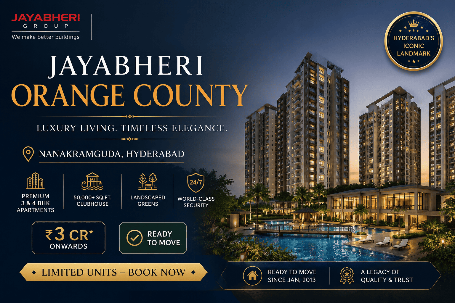 Jayabheri Orange County - Luxury Apartments Hyderabad
